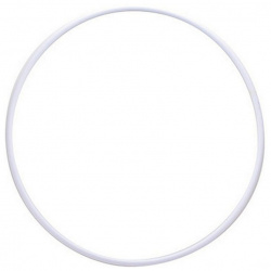 Обруч гимнастический ЭНСО пластиковый d75см MR OPl750 белый  под обмотку (продажа по 5шт) цена за шт NoBrand