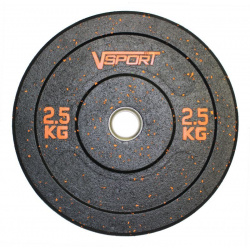 Диск бамперный V Sport черный 2 5 кг FTX 1037 