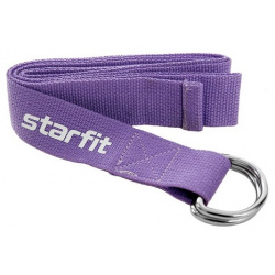 Ремень для йоги Core 186 см Star Fit хлопок YB 100 фиолетовый пастель 
