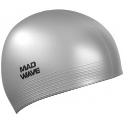 Латексная шапочка Mad Wave Solid Soft M0565 02 0 17W серебро 