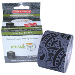Тейп динамический Dynamic Tape ECO DT50TTEB черный с серым тату 