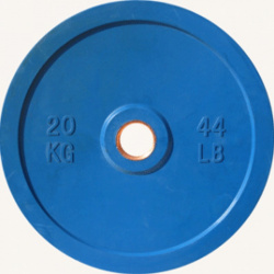 Диск обрезиненный 20кг Johns DR71025  20С синий
