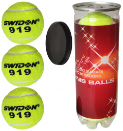 Мячи для большого тенниса Swidon 919 3 штуки (в тубе) E29379 NoBrand 