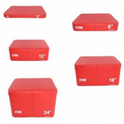 Набор плиобоксов Perform Better PB Extreme Foam Plyobox Set 5 3402 8  15 31 46 61 см красный