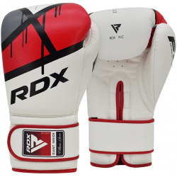 Перчатки тренировочные RDX BGR F7R 12oz белый\красный 