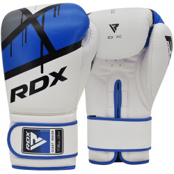 Перчатки тренировочные RDX BGR F7U 12oz белый\синий 