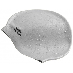 Шапочка для плавания силиконовая взрослая (серебро) Sportex E41561 ОСНОВНАЯ
