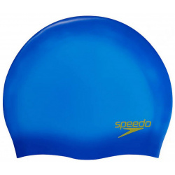 Шапочка для плавания детская Speedo Plain Moulded Silicone Cap Jr 8 7099015965 синий 