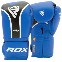 Перчатки RDX Aura Plus T 17 BGR T17UB 12OZ+ синий\черный 
