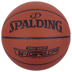 Мяч баскетбольный Spalding Pro Grip 76874z  р 7 композит кожа (ПУ) коричневый О