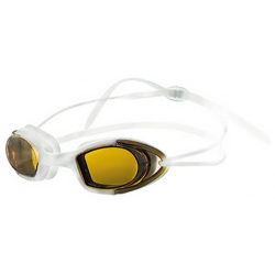 Очки для плавания Atemi силикон (бел/оранж) N9101M 
