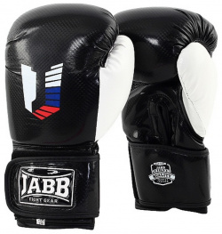 Боксерские перчатки Jabb JE 4078/US 48 черный/белый 10oz 