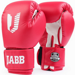 Перчатки боксерские (иск кожа) 12ун Jabb JE 4068/Basic Star красный 