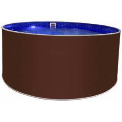 Круглый бассейн Лагуна 250х125см ТМ816/25011 темный шоколад (RAL 8017) 