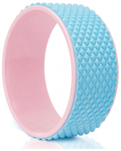 Колесо для йоги Sportex массажное 31х12см 6мм FWH 100 розово/голубое (D34473) О