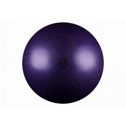 Мяч для художественной гимнастики d19см Alpha Caprice Нужный спорт FIG  металлик с блестками AB2801В фиолетовый