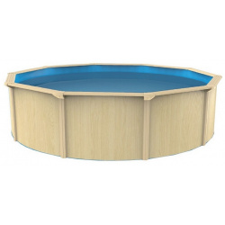 Морозоустойчивый бассейн круглый 550x130см Poolmagic Wood Basic 
