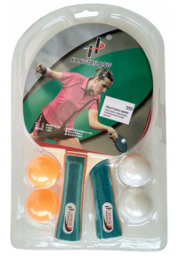 Набор для настольного тенниса (2 ракетки 4 шарика) T07551 NoBrand 