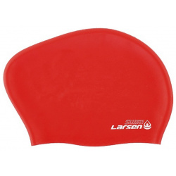 Шапочка плавательная для длинных волос Larsen LC SC807 красный 