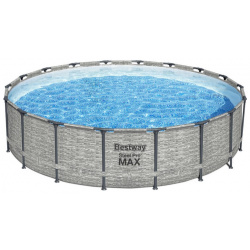 Каркасный бассейн Bestway Steel Pro Max 488x122 см (фильтр  лестница тент) 5619E О