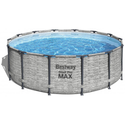 Каркасный бассейн Bestway Steel Pro Max 427x122 см (фильтр  лестница тент) 5619D