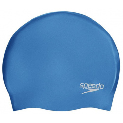 Шапочка для плавания Speedo Plain Molded Silicone Cap 8 70984D437 голубой 