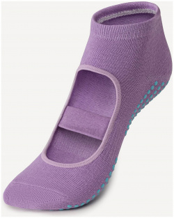 Носки для йоги Star Fit SW 220 фиолетовый пастель  1 пара
