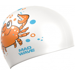 Юниорская силиконовая шапочка Mad Wave Crab M0574 06 0 00W 