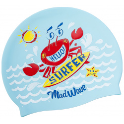 Юниорская силиконовая шапочка Mad Wave Surfer M0579 12 0 08W 