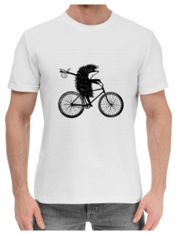 Хлопковые футболки Print Bar DAR 486561 hfu 2 Ежик на велосипеде Все