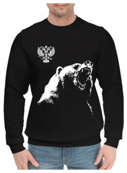 Хлопковые свитшоты Print Bar SRF 580538 hsw 2 Русский медведь и герб