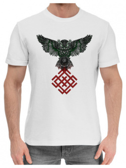 Хлопковые футболки Print Bar OBG 897464 hfu 2 Сова с символом Молвинец