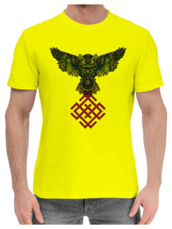 Хлопковые футболки Print Bar OBG 897464 hfu 2 Сова с символом Молвинец