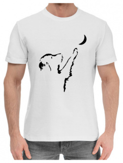 Хлопковые футболки Print Bar DOG 149336 hfu 2 Лунный Пес
