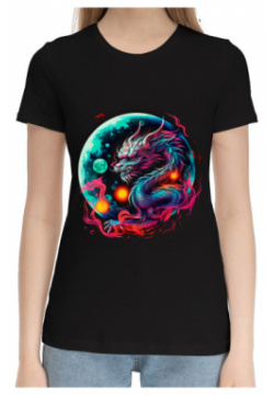 Хлопковые футболки Print Bar NGR 230555 hfu 1 Китайский водный дракон