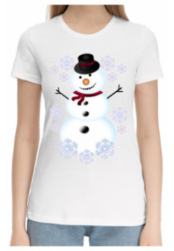 Хлопковые футболки Print Bar NOV 724258 hfu 1 Снеговик