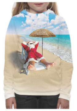 Худи Print Bar N24 811047 hud Санта на пляже