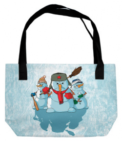 Пляжные сумки Print Bar N24 170509 sup Уличные боевые снеговики