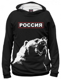 Худи Print Bar SRF 295041 hud Русский медведь и герб