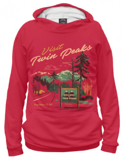 Худи Print Bar TPS 410479 hud Visit Twin Peaks