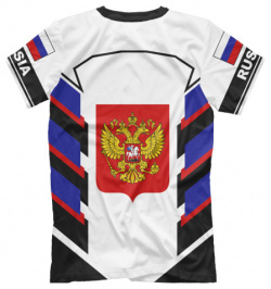 Футболки Print Bar SRF 190073 fut 2 Флаг России на рукавах