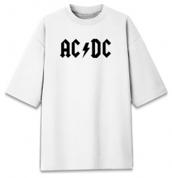 Хлопковые футболки оверсайз Print Bar ACD 172629 hfo 2 AC/DC