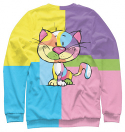 Свитшоты Print Bar CAT 856929 swi Милый разноцветный котёнок