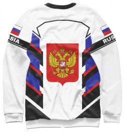 Свитшоты Print Bar SRF 190073 swi Флаг России на рукавах