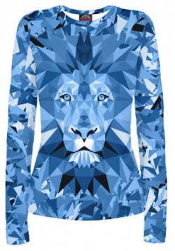 Лонгсливы Print Bar ZNT 622473 lon 1 Сине бело голубой лев