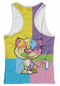 Майки борцовки Print Bar CAT 856929 mayb 1 Милый разноцветный котёнок