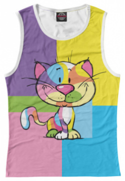 Майки Print Bar CAT 856929 may 1 Милый разноцветный котёнок