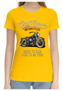 Хлопковые футболки Print Bar MTR 781090 hfu 1 Мотоциклы  Старая школа