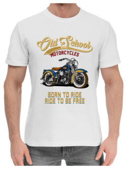 Хлопковые футболки Print Bar MTR 781090 hfu 2 Мотоциклы  Старая школа