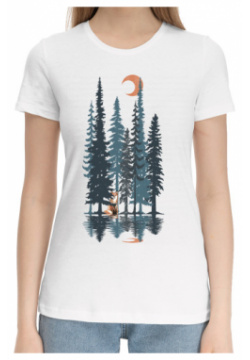 Хлопковые футболки Print Bar FOX 437231 hfu 1 from the Forest